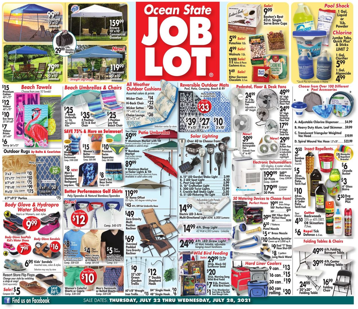 Ocean State Job Lot Weekly Ad Circular - valid 07/22-07/28/2021