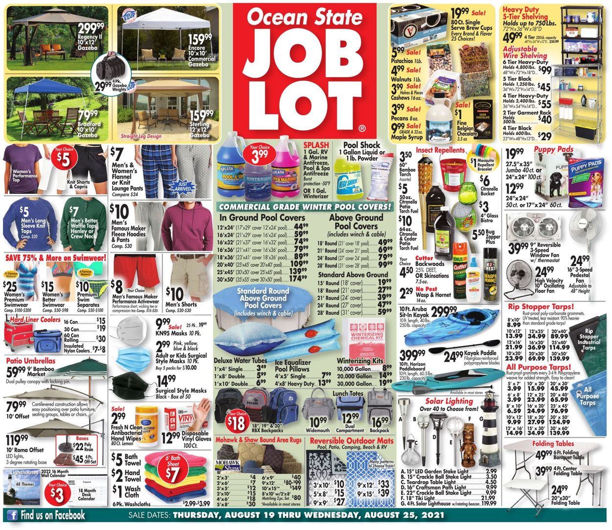 Ocean State Job Lot Weekly Ad Circular - valid 08/19-08/25/2021