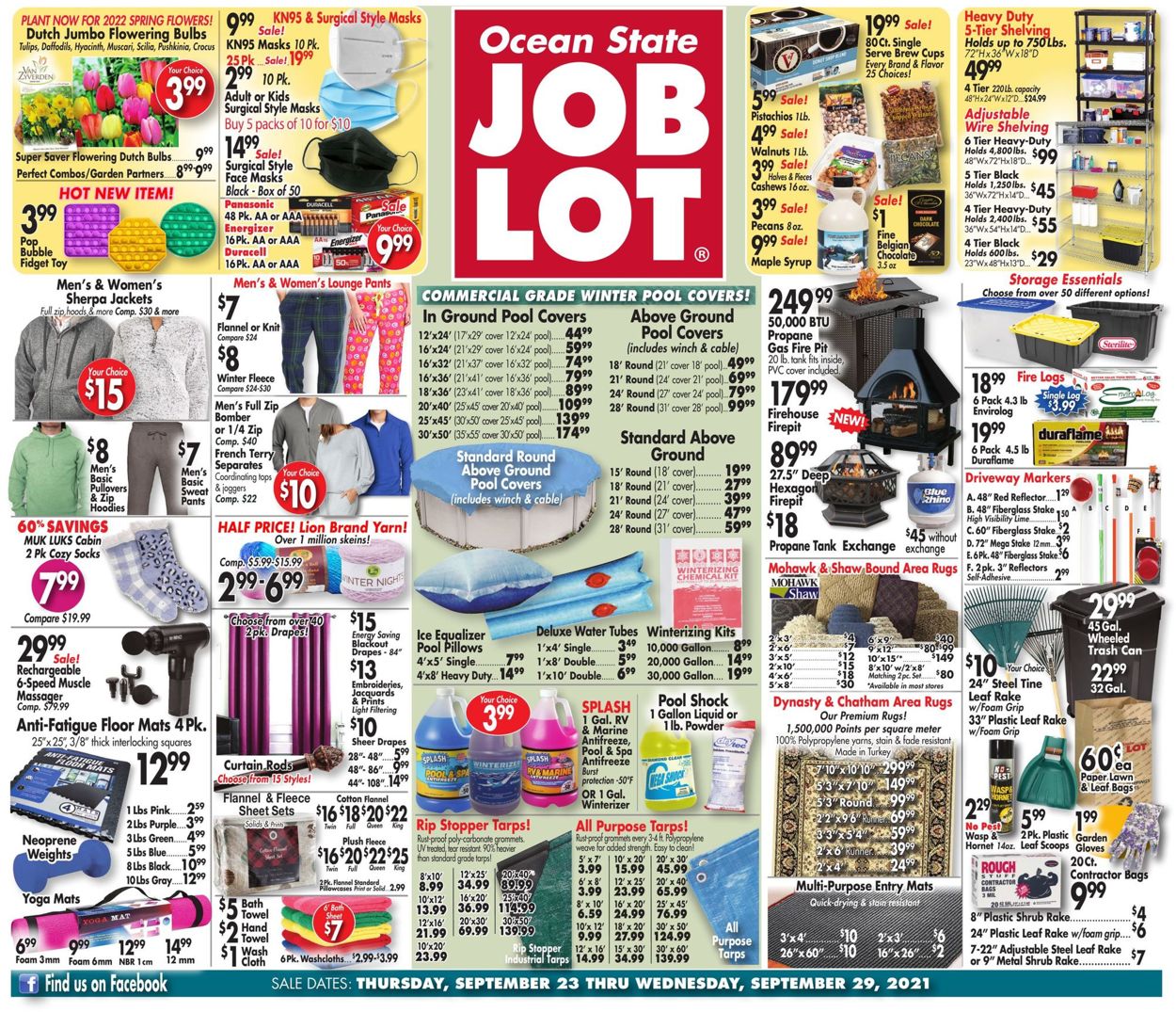 Ocean State Job Lot Weekly Ad Circular - valid 09/23-09/29/2021