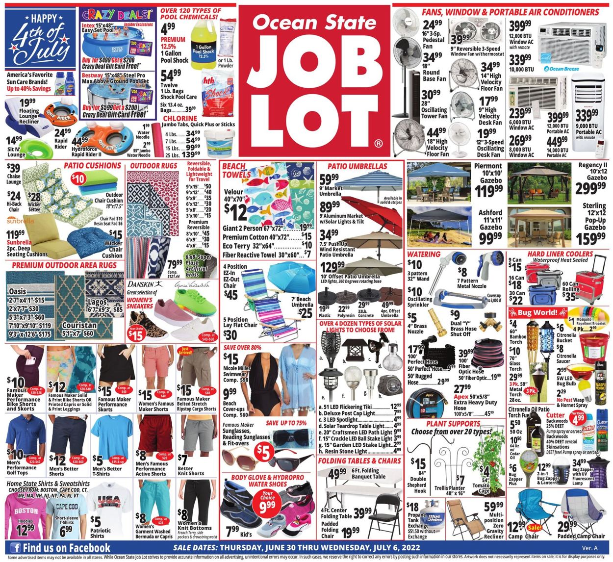 Ocean State Job Lot Weekly Ad Circular - valid 06/30-07/06/2022