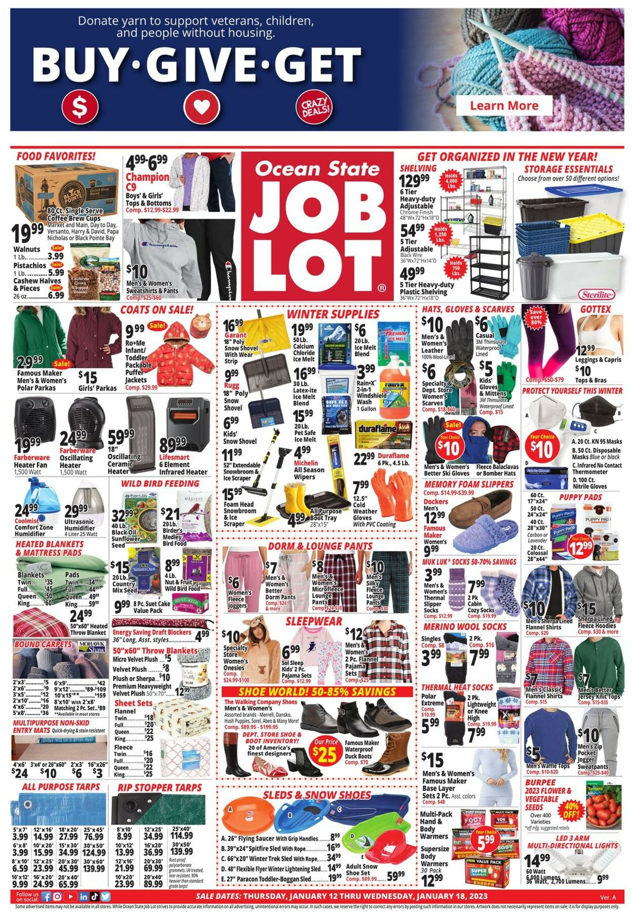 Ocean State Job Lot Weekly Ad Circular - valid 01/12-01/18/2023