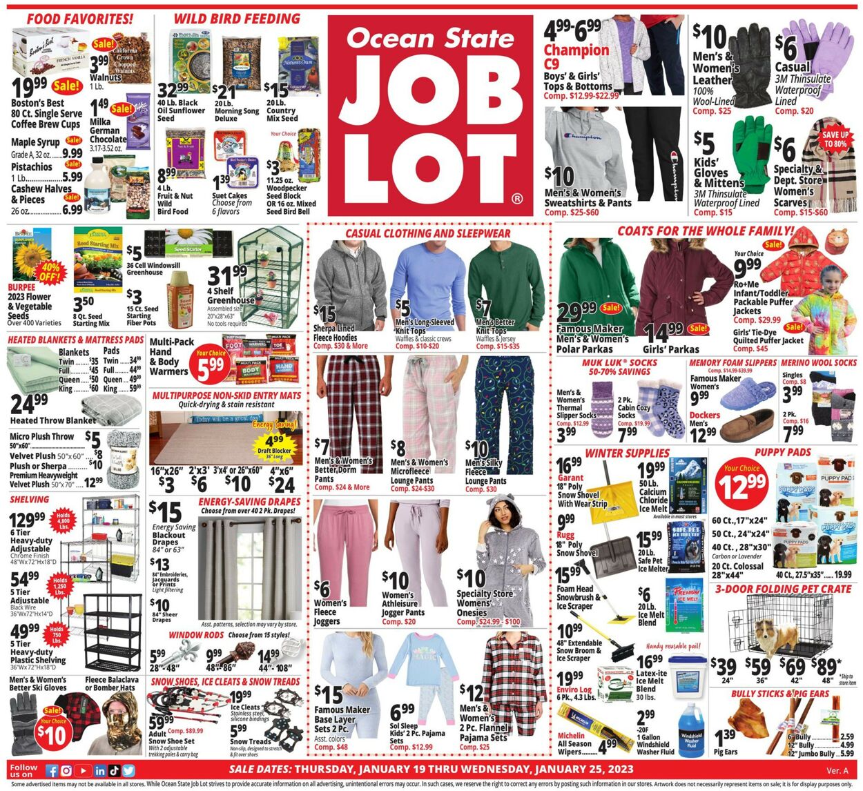 Ocean State Job Lot Weekly Ad Circular - valid 01/19-01/25/2023