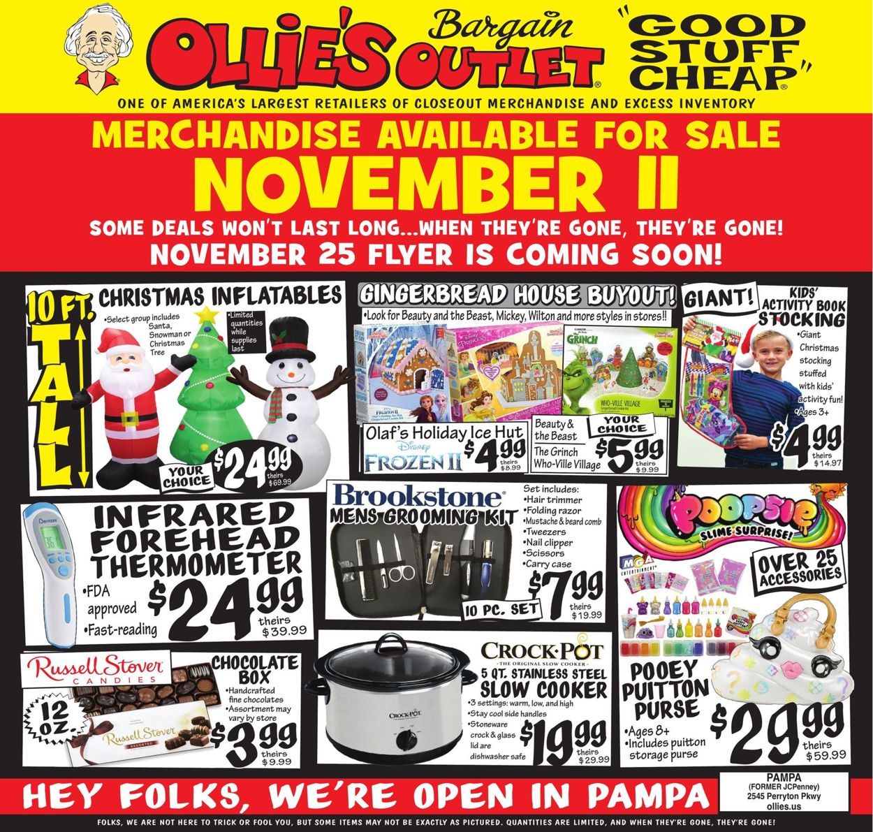 Ollie's Holiday 2020 Weekly Ad Circular - valid 11/11-11/18/2020