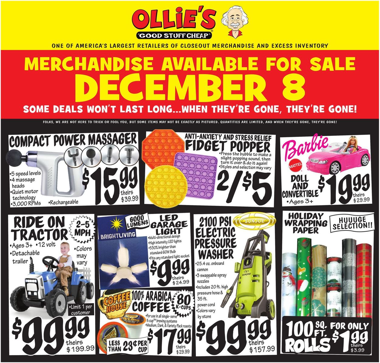 Ollie's - HOLIDAY 2021 Weekly Ad Circular - valid 12/08-12/22/2021