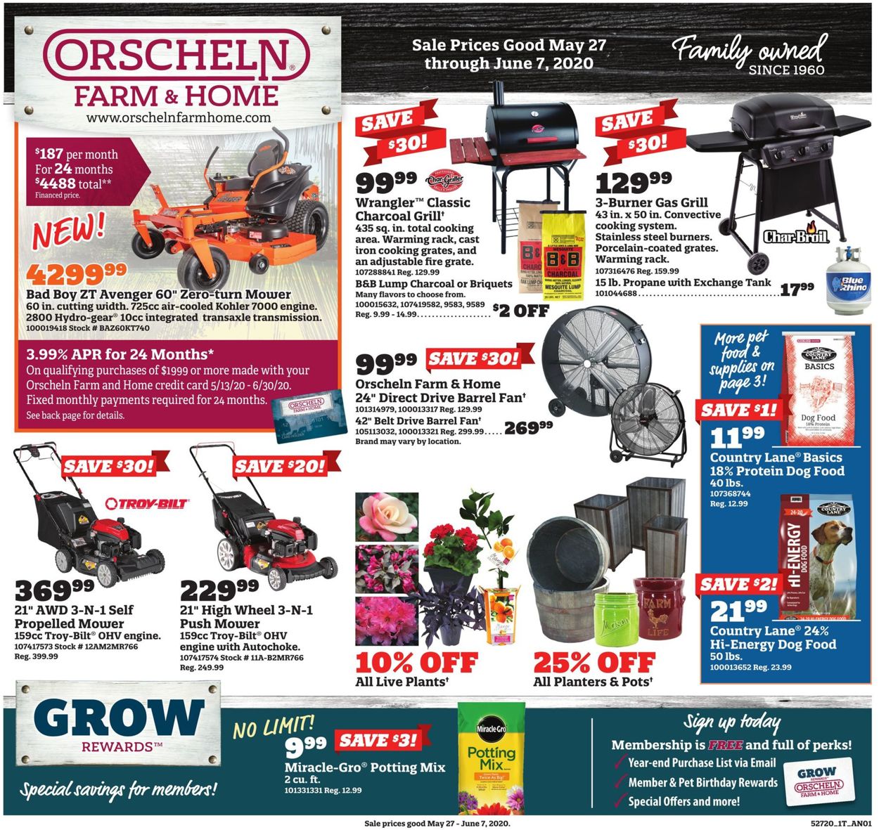 Orscheln Farm and Home Weekly Ad Circular - valid 05/27-06/07/2020