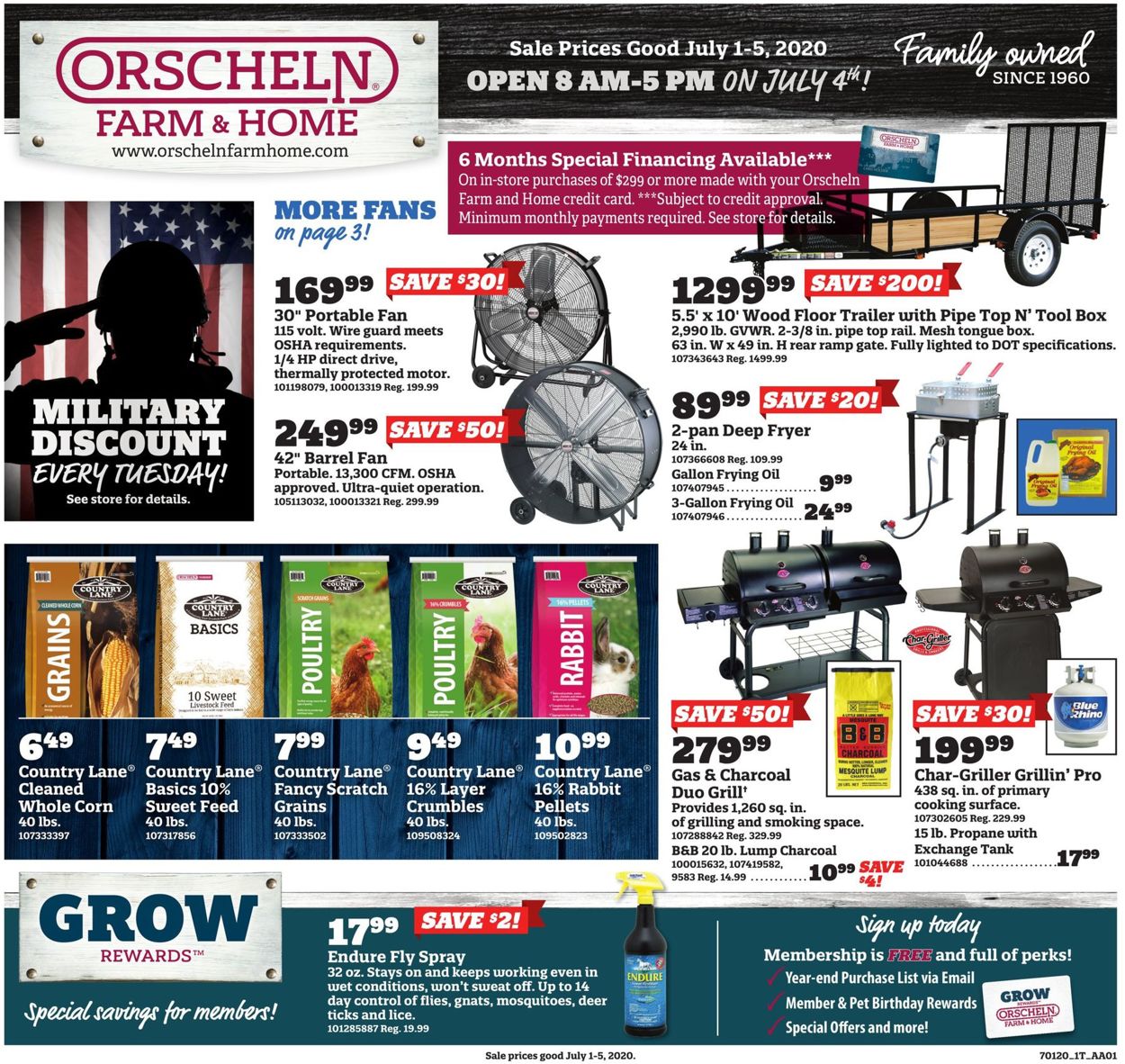 Orscheln Farm and Home Weekly Ad Circular - valid 07/01-07/05/2020