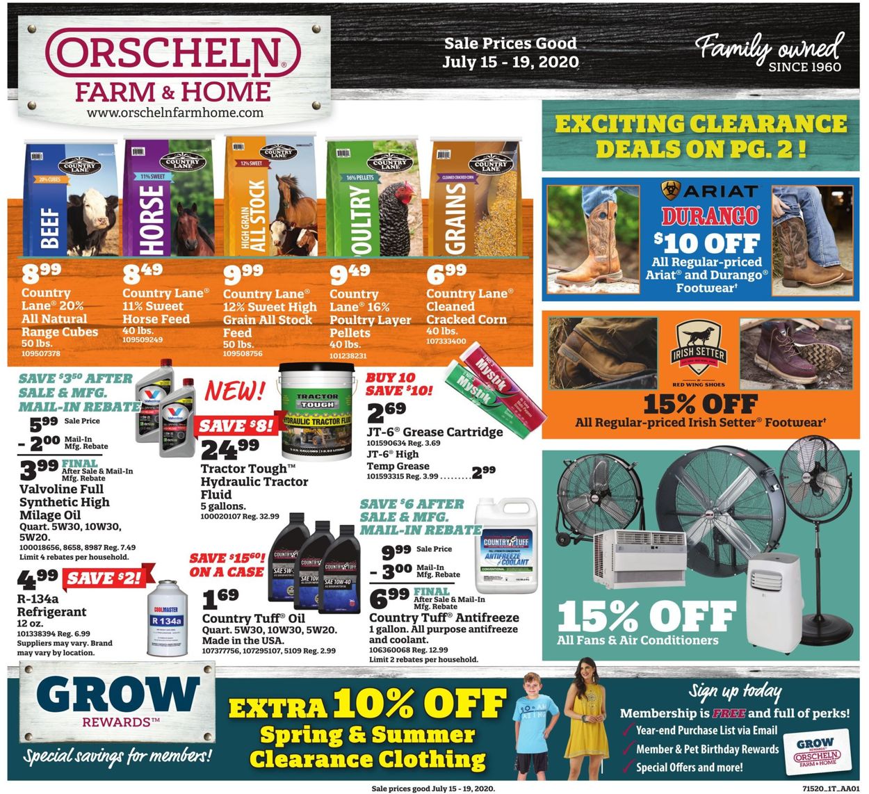 Orscheln Farm and Home Weekly Ad Circular - valid 07/15-07/19/2020