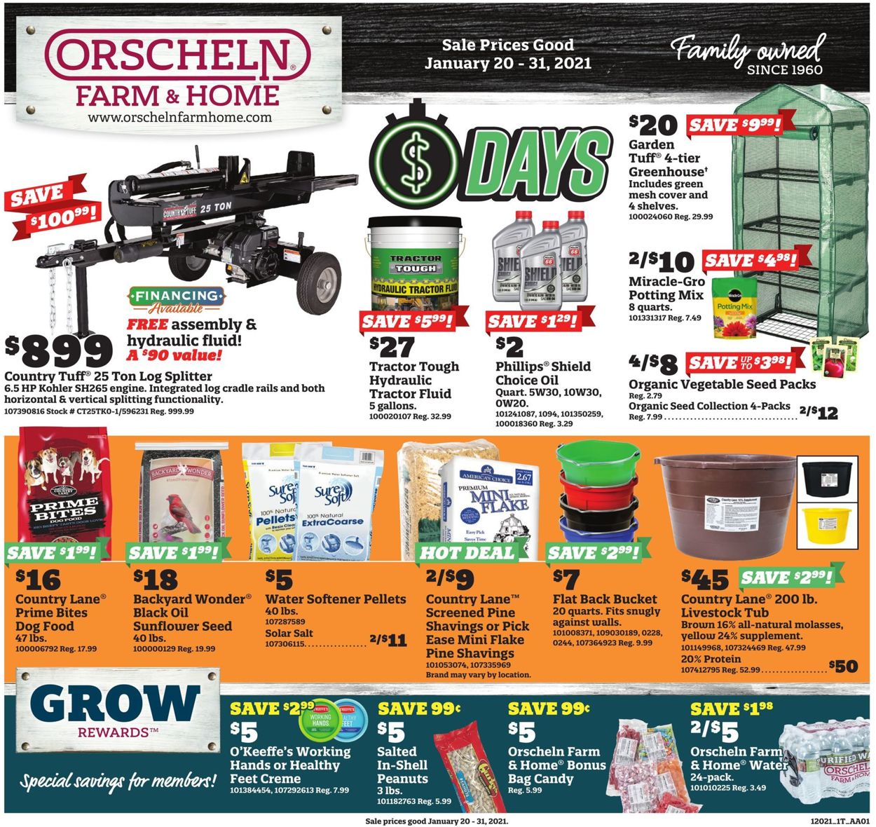 Orscheln Farm and Home Weekly Ad Circular - valid 01/20-01/31/2021