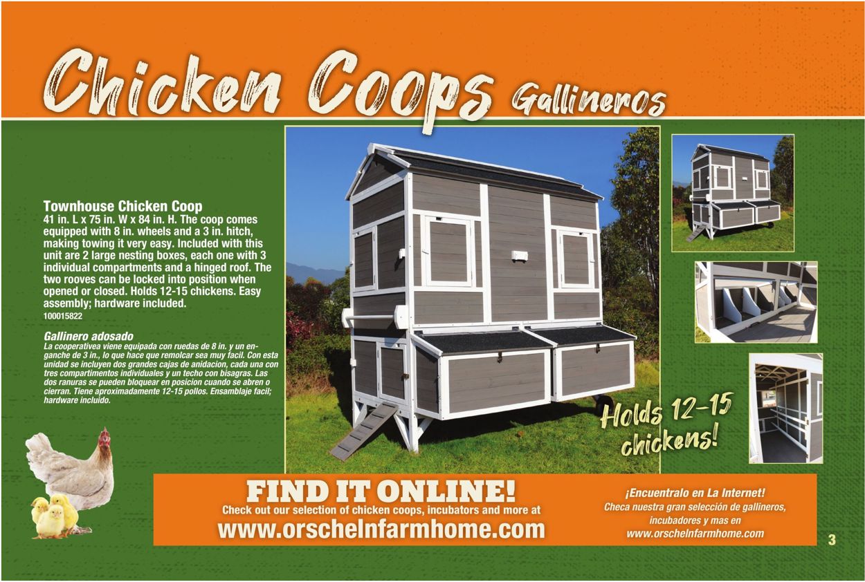 Orscheln Farm and Home Poultry Guide 2021 Weekly Ad Circular - valid 02/03-12/31/2021 (Page 3)