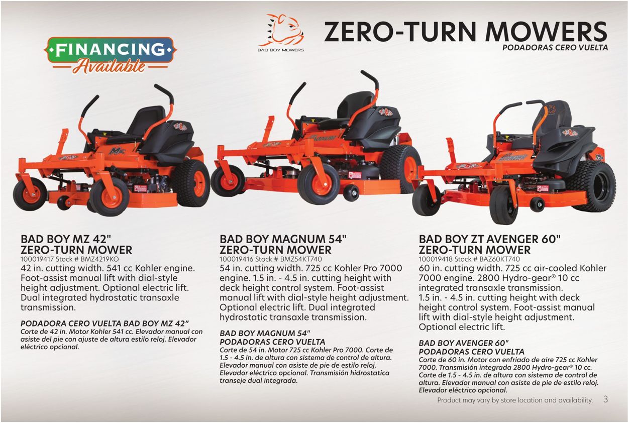 Orscheln Farm and Home Power Equipment 2021 Weekly Ad Circular - valid 02/03-12/31/2021 (Page 3)