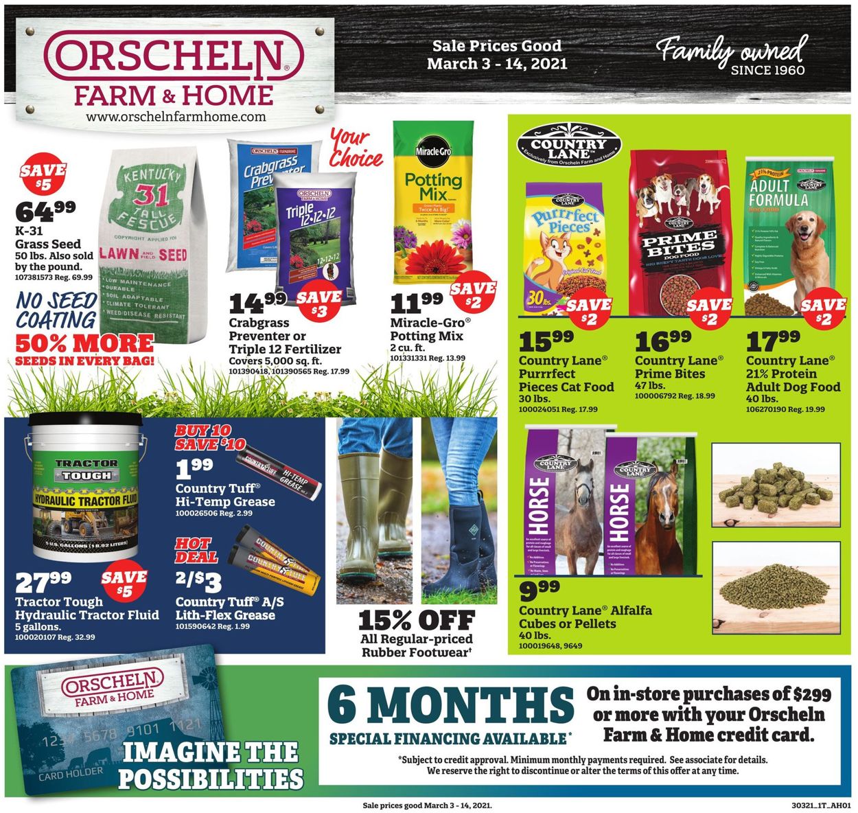 Orscheln Farm and Home Weekly Ad Circular - valid 03/03-03/14/2021