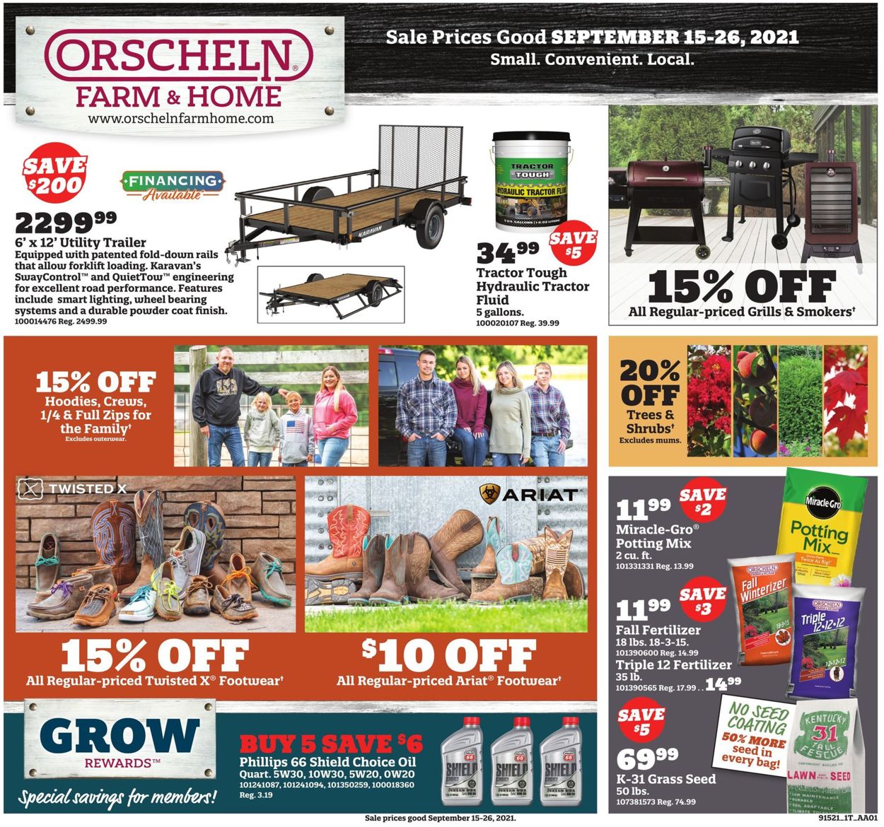 Orscheln Farm and Home Weekly Ad Circular - valid 09/15-09/26/2021