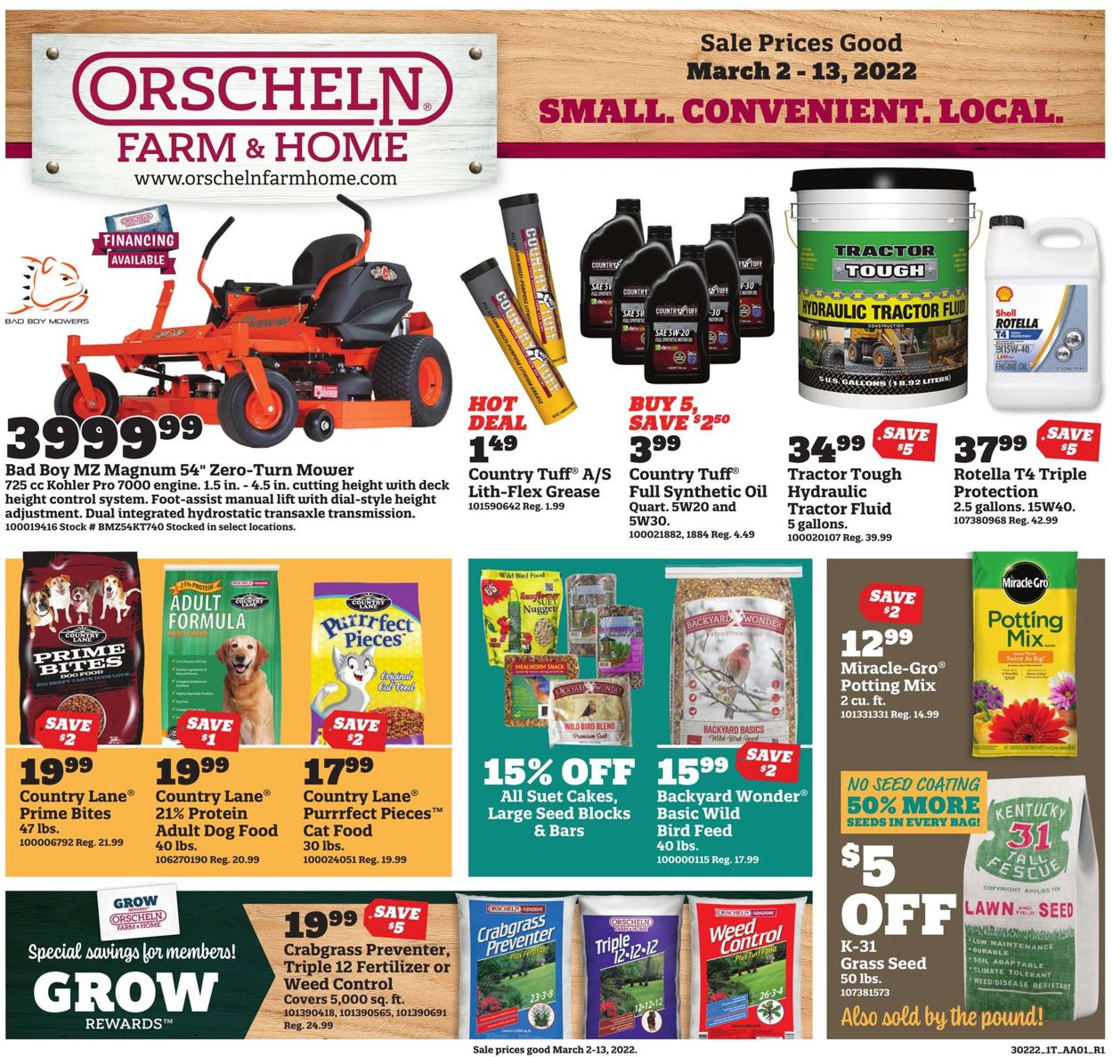 Orscheln Farm and Home Weekly Ad Circular - valid 03/02-03/13/2022