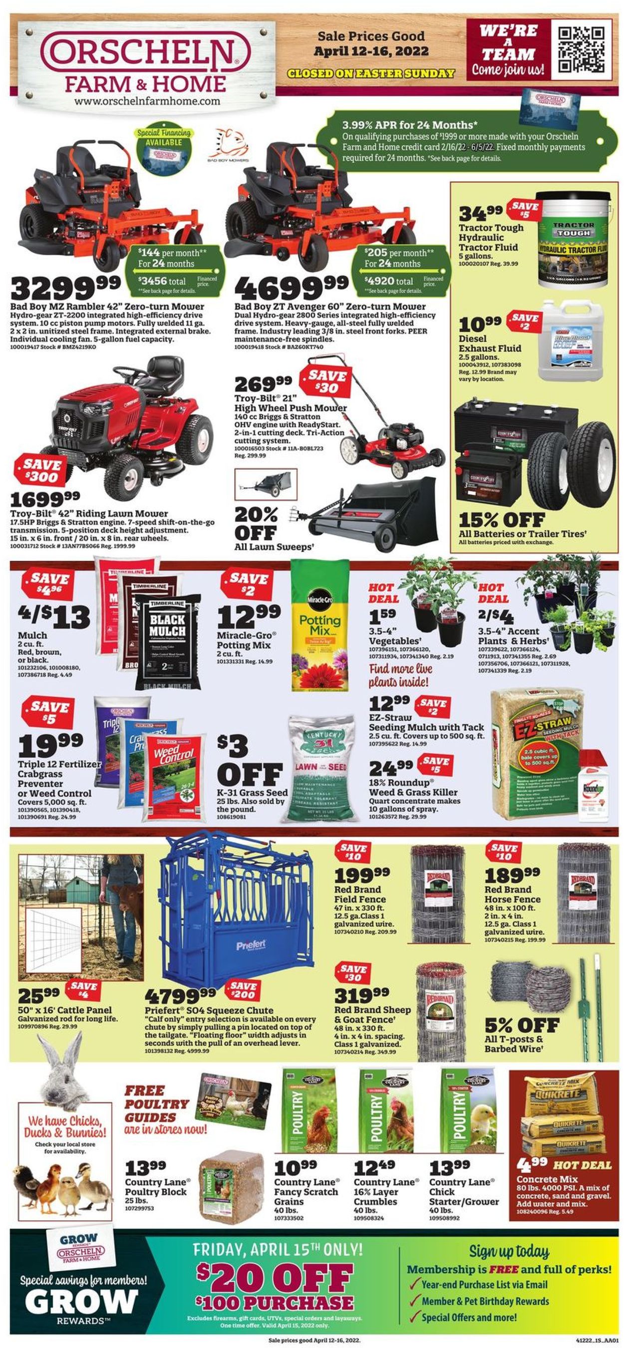 Orscheln Farm and Home Weekly Ad Circular - valid 04/12-04/16/2022 (Page 3)