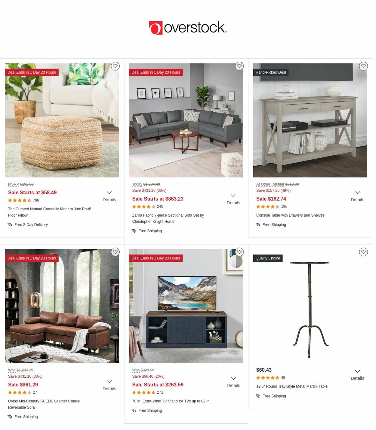 Overstock Weekly Ad Circular - valid 11/17-11/23/2022 (Page 8)