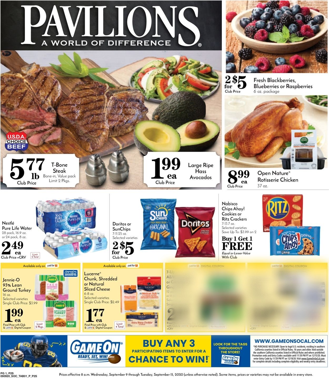 Pavilions Weekly Ad Circular - valid 09/09-09/15/2020