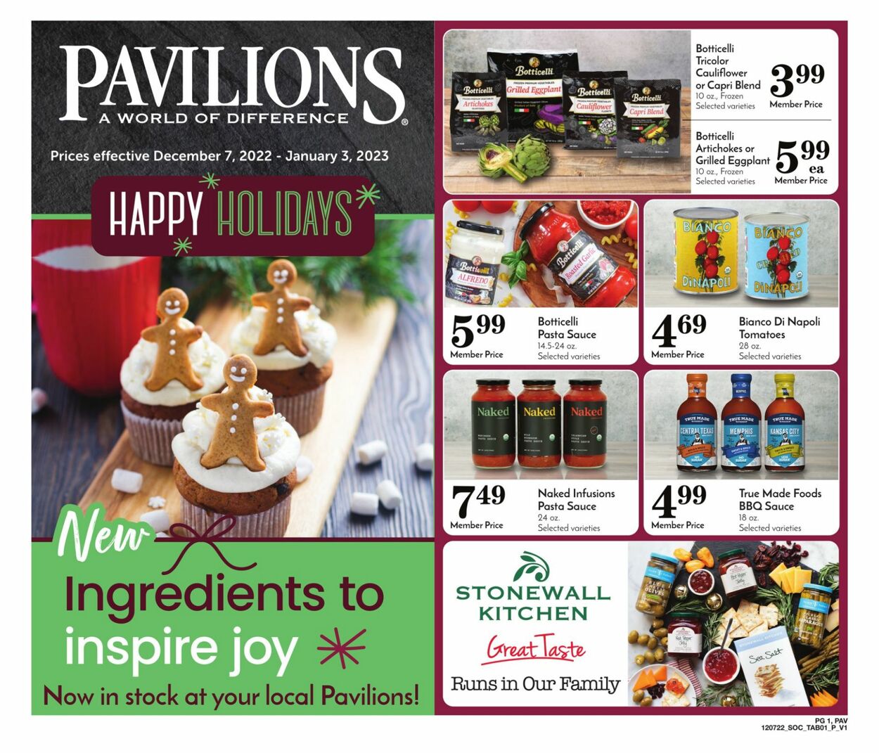 Pavilions Weekly Ad Circular - valid 12/07-01/03/2023