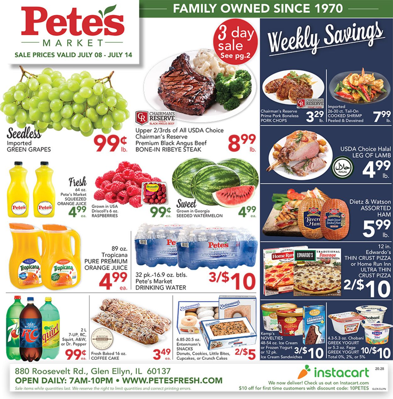 Pete's Fresh Market Ad Circular - 07/08 - 07/14/2020 | Rabato