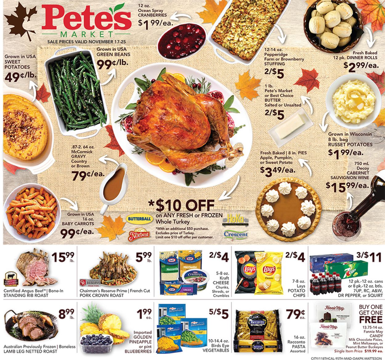 Pete's Fresh Market THANKSGIVING 2021 Weekly Ad Circular - valid 11/17-11/25/2021