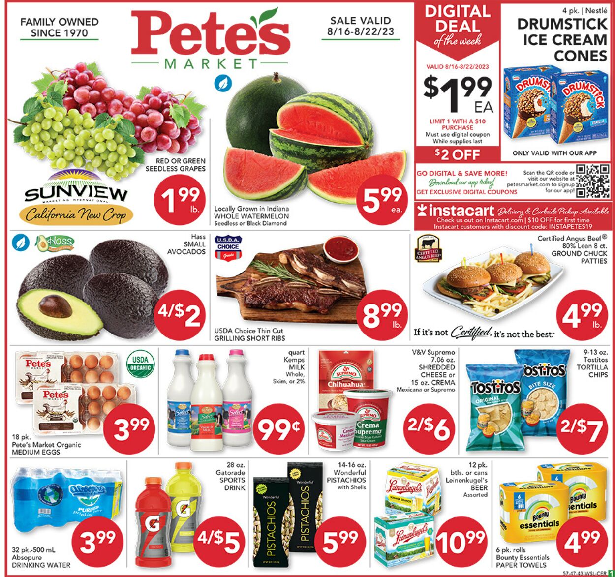 Pete's Fresh Market Weekly Ad Circular - valid 08/16-08/22/2023