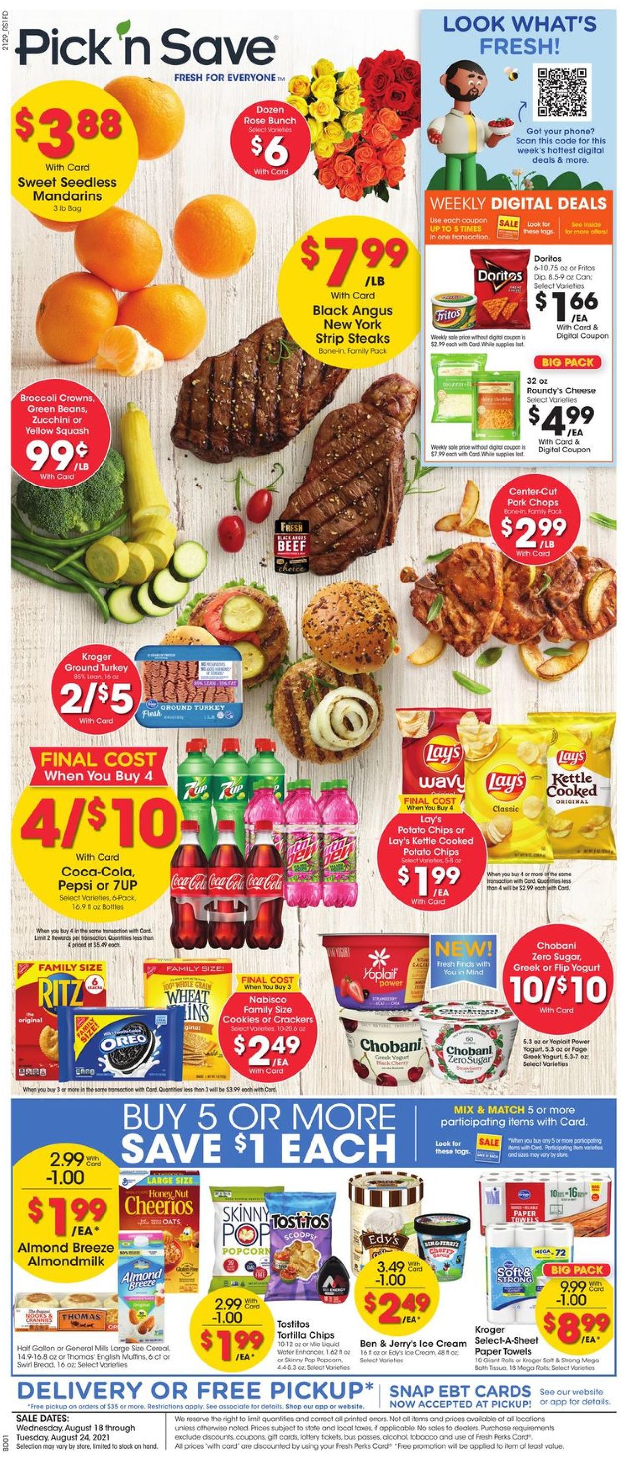 Pick ‘n Save Weekly Ad Circular - valid 08/18-08/24/2021
