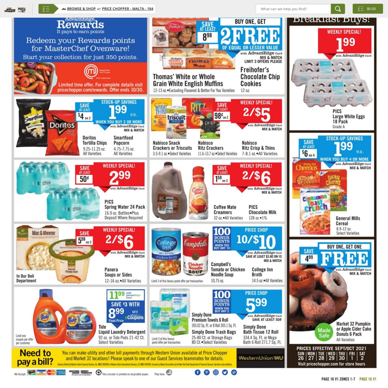 Price Chopper Weekly Ad Circular - valid 09/26-10/02/2021 (Page 16)