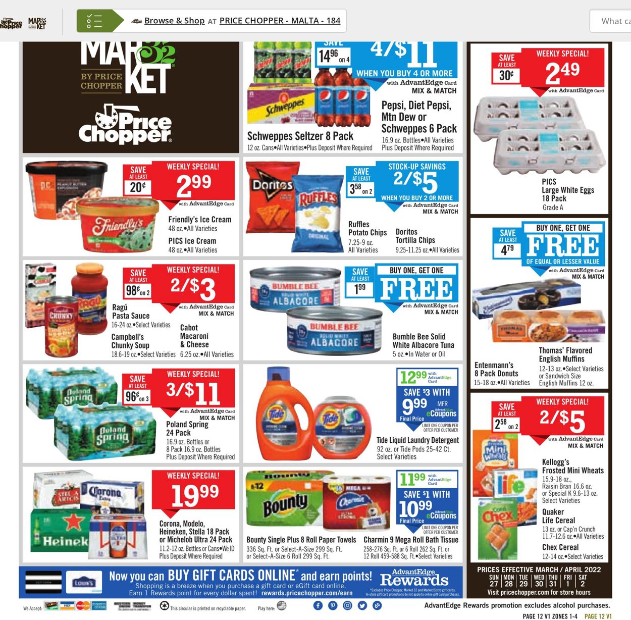 Price Chopper Weekly Ad Circular - valid 03/27-04/02/2022 (Page 12)