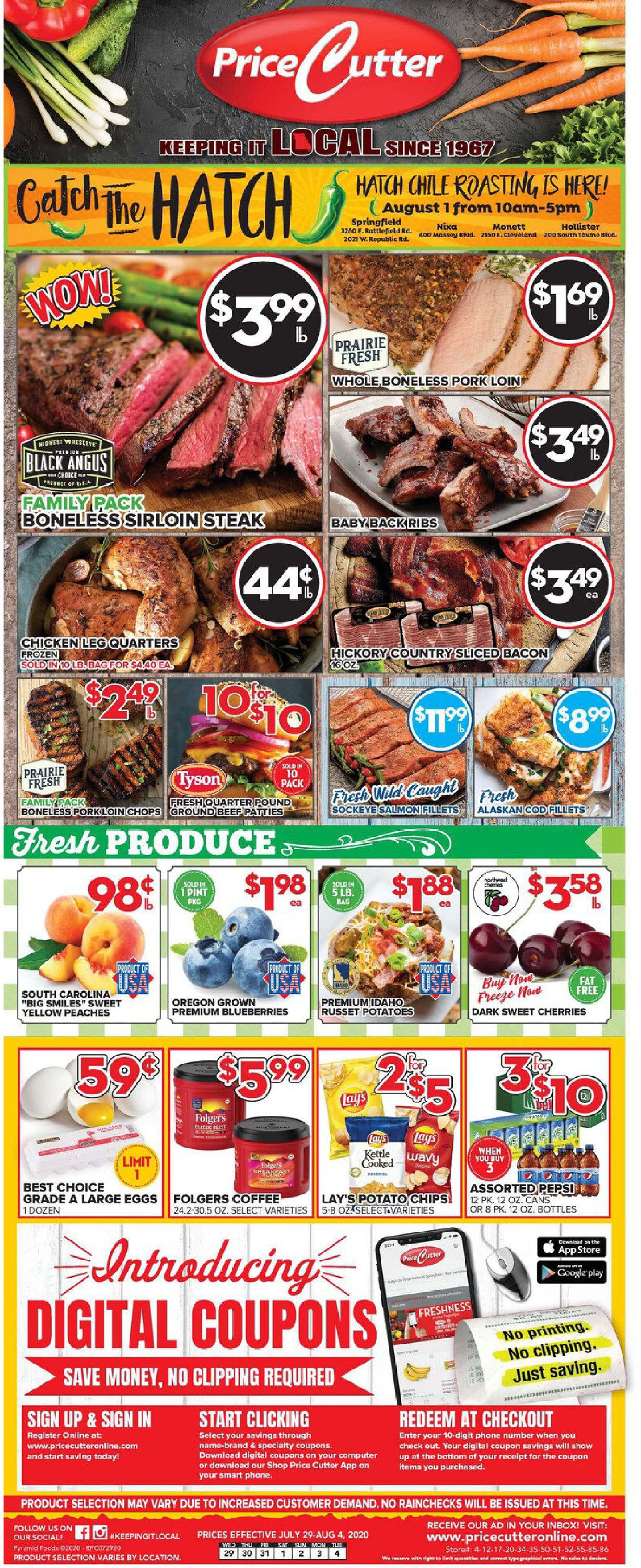 Price Cutter Weekly Ad Circular - valid 07/29-08/04/2020