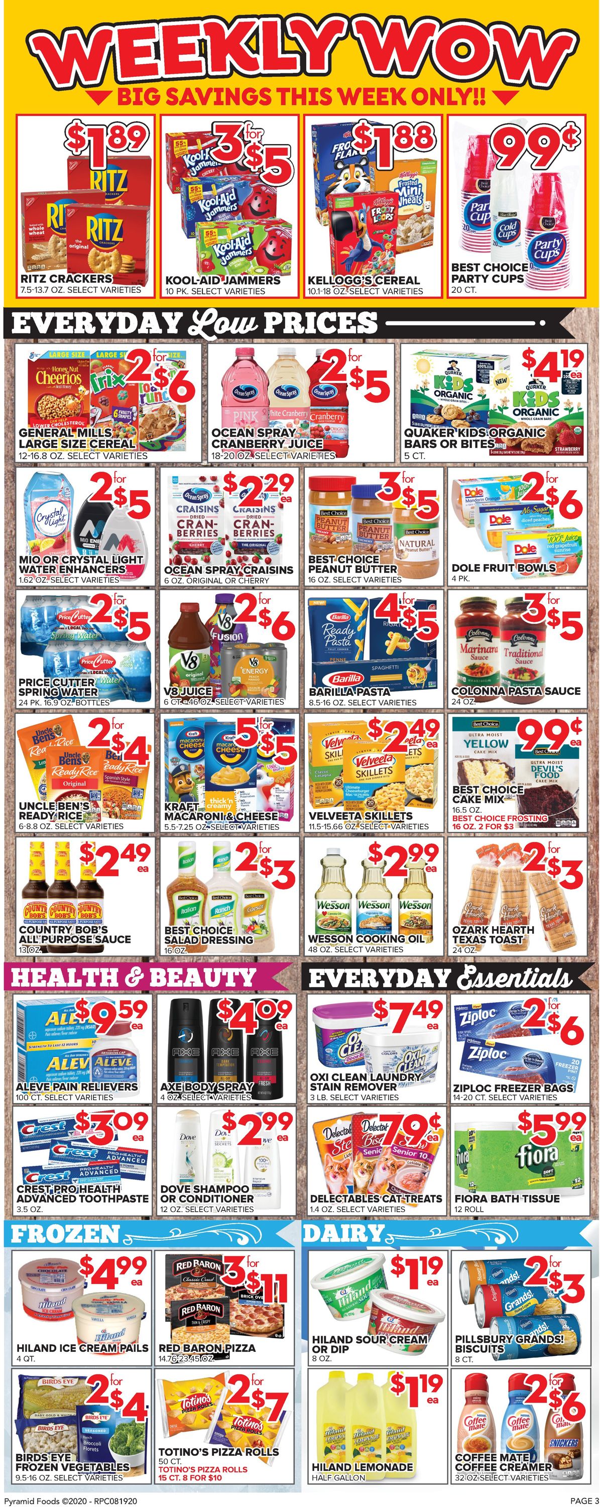 Price Cutter Weekly Ad Circular - valid 08/19-08/25/2020 (Page 3)