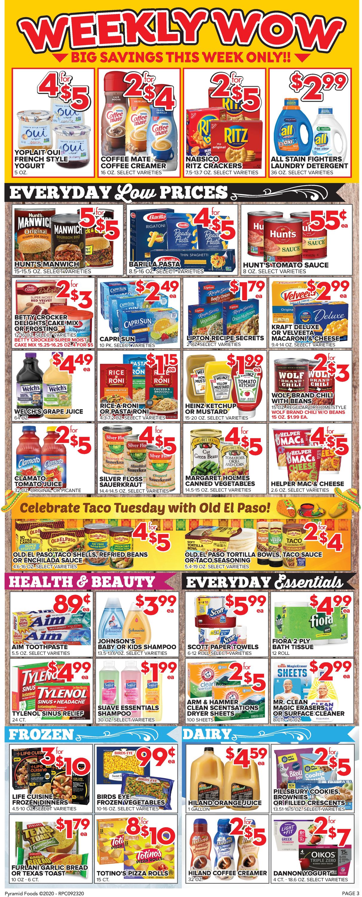 Price Cutter Weekly Ad Circular - valid 09/23-09/29/2020 (Page 3)