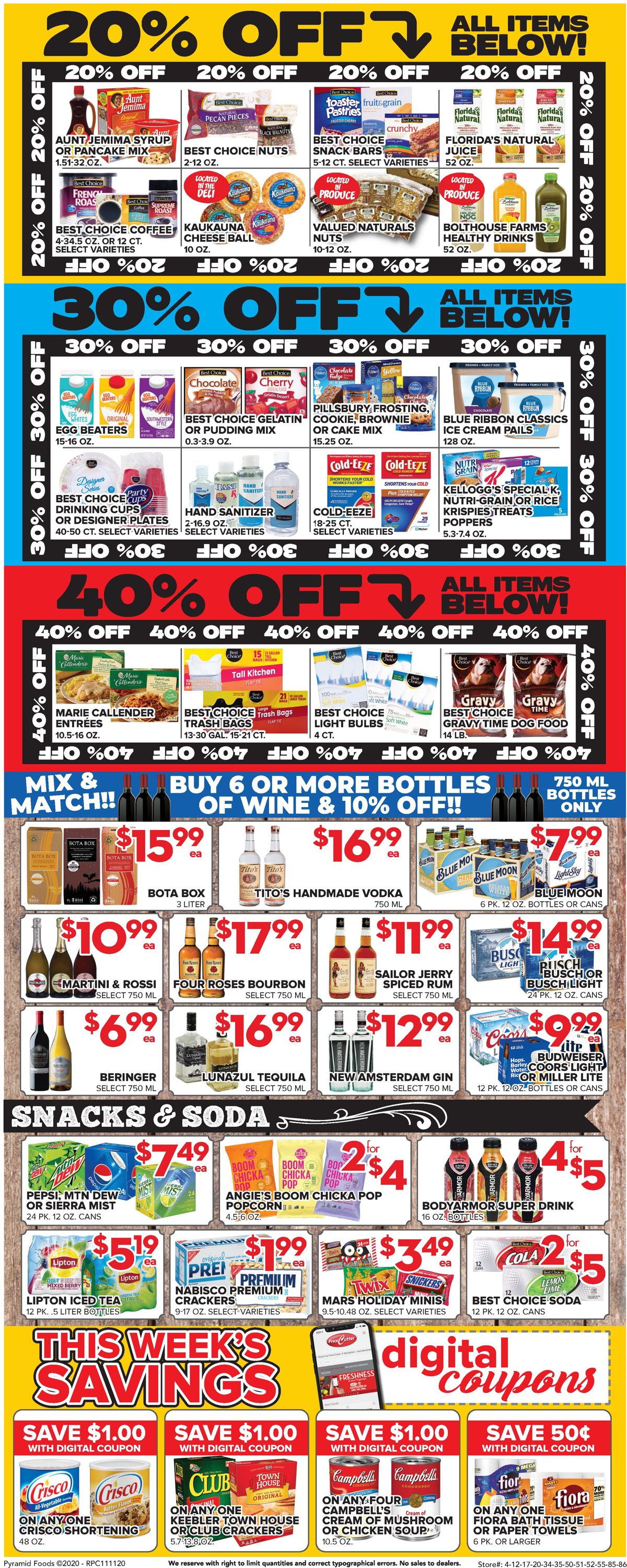 Price Cutter Weekly Ad Circular - valid 11/11-11/17/2020 (Page 4)