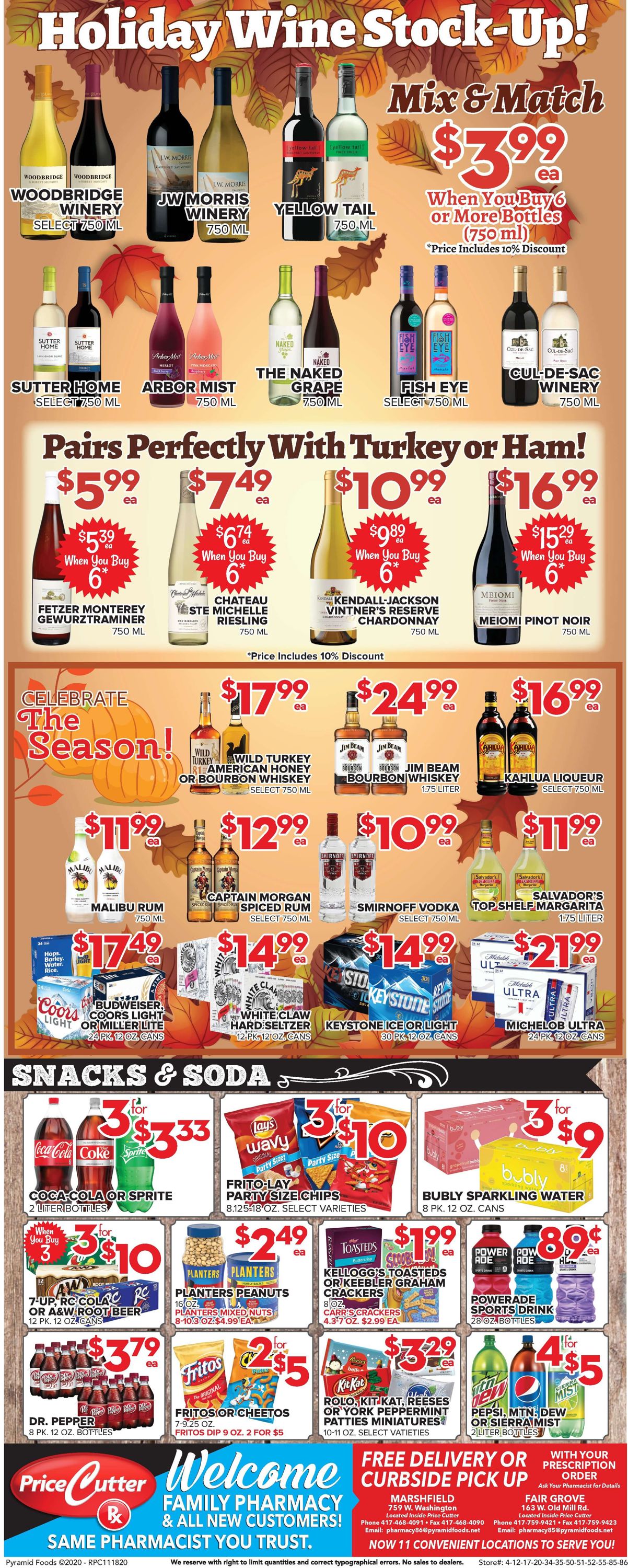 Price Cutter Thanksgiving ad 2020 Weekly Ad Circular - valid 11/18-11/26/2020 (Page 4)