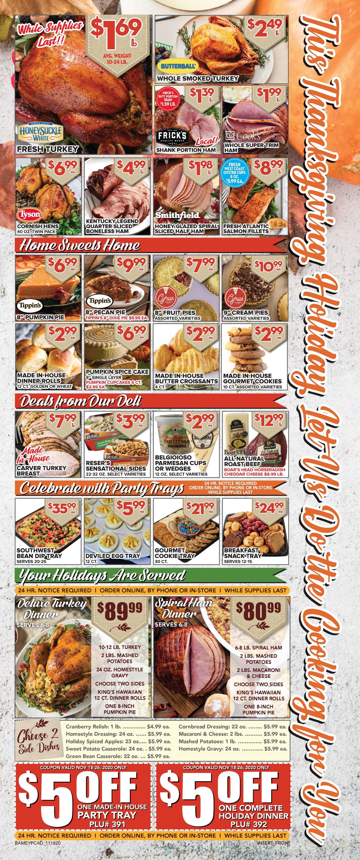 Price Cutter Thanksgiving ad 2020 Weekly Ad Circular - valid 11/18-11/26/2020 (Page 5)