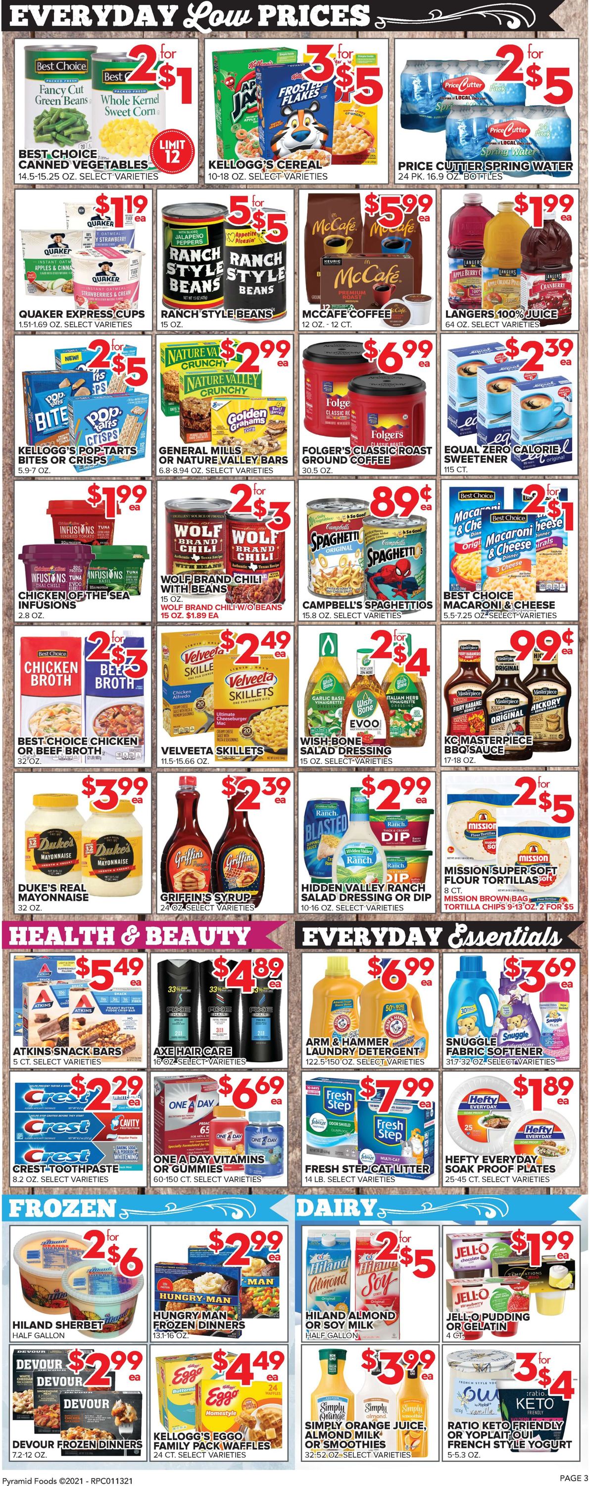 Price Cutter Weekly Ad Circular - valid 01/13-01/19/2021 (Page 3)