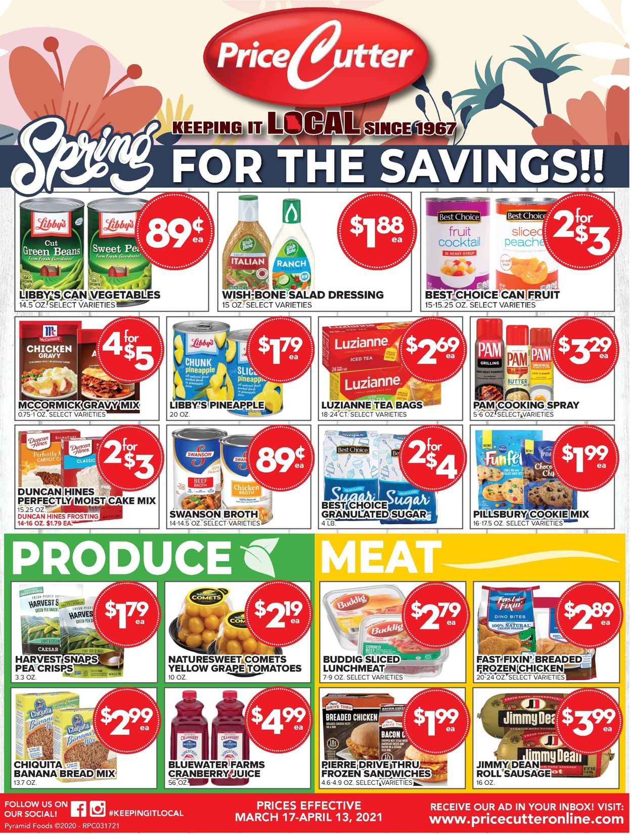 Price Cutter Weekly Ad Circular - valid 03/17-04/13/2021