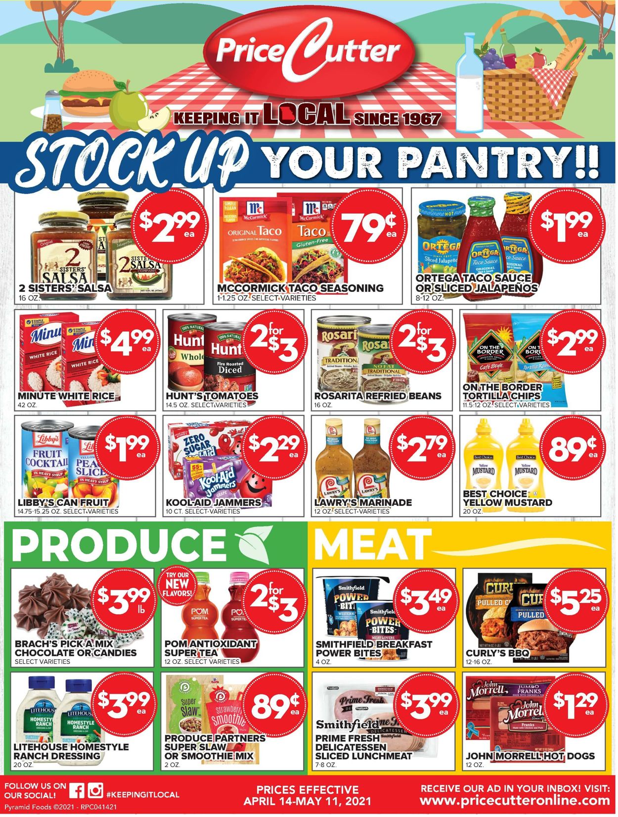 Price Cutter Weekly Ad Circular - valid 04/14-05/11/2021