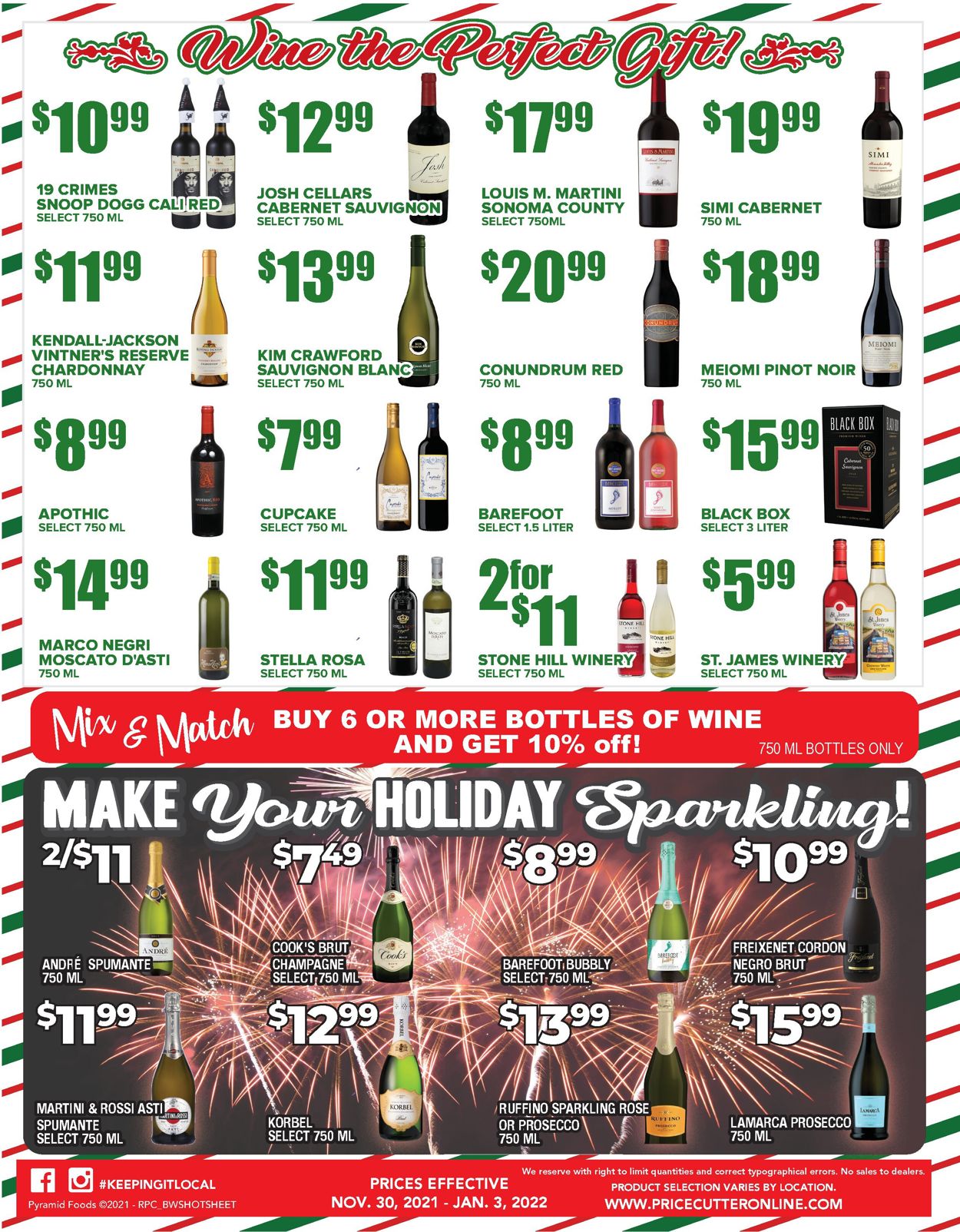 Price Cutter HOLIDAYS 2021 Weekly Ad Circular - valid 11/30-01/03/2022 (Page 3)