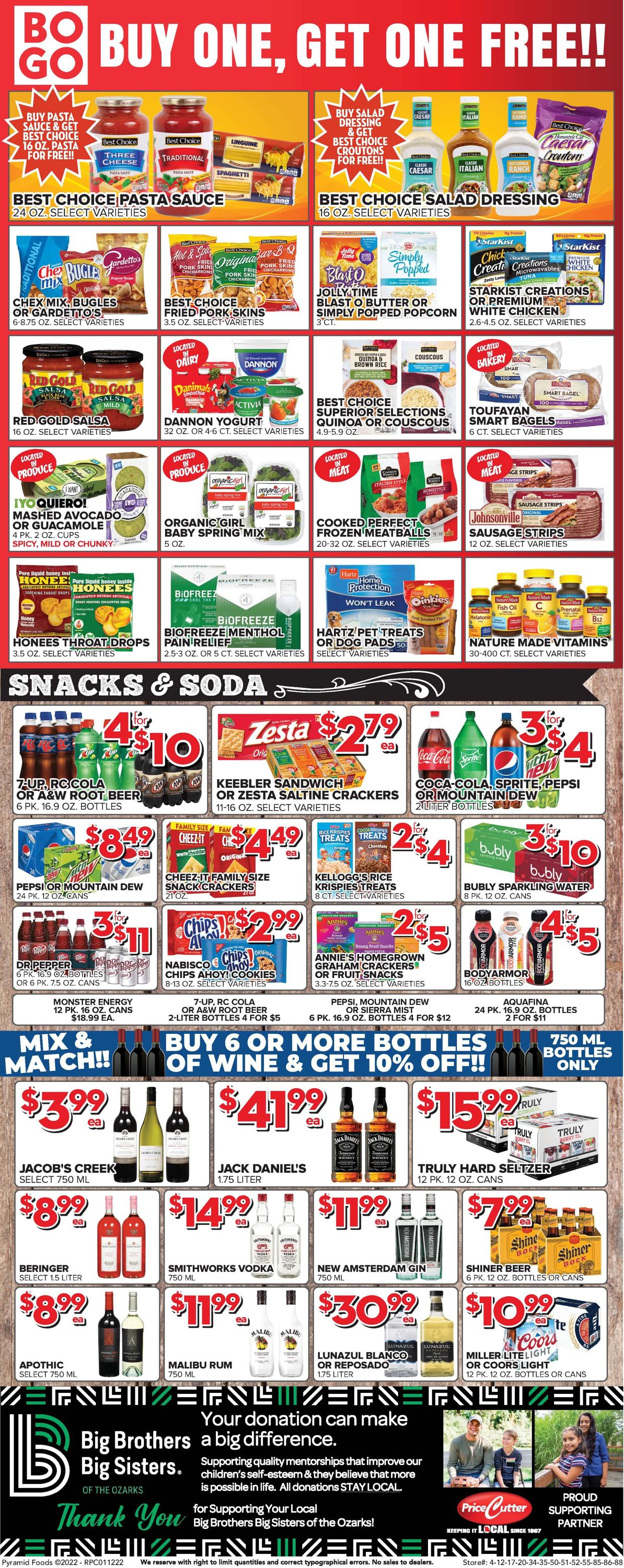 Price Cutter Weekly Ad Circular - valid 01/12-01/18/2022 (Page 4)