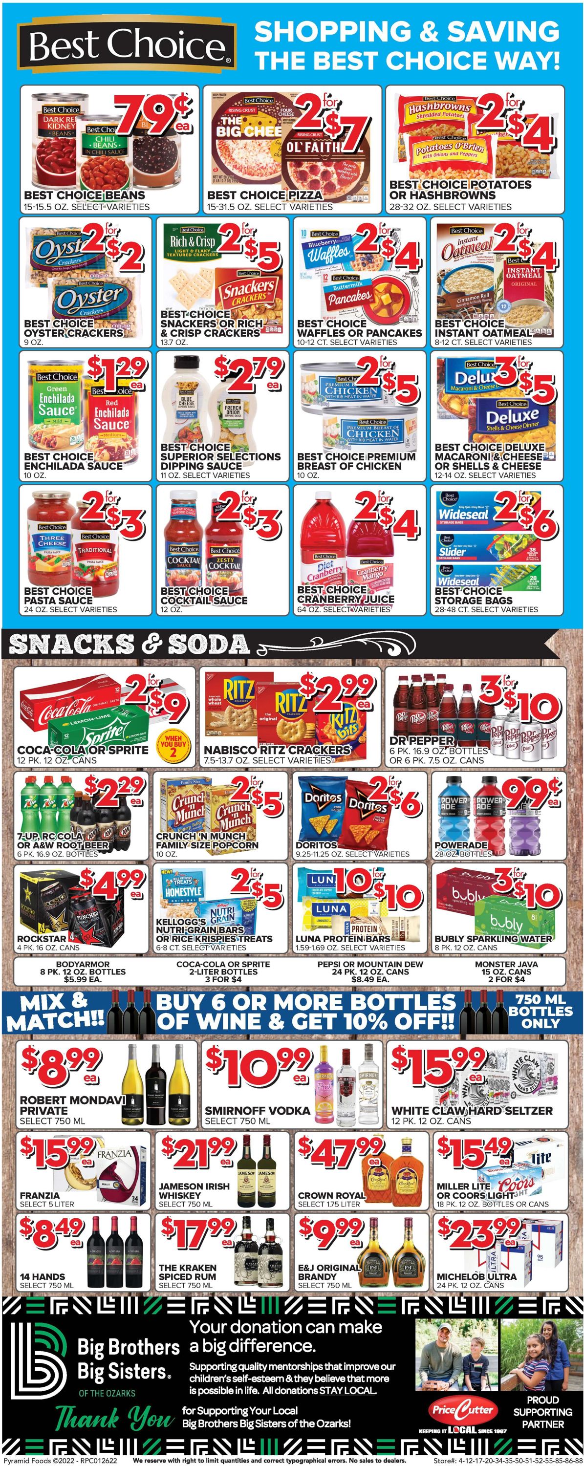 Price Cutter Weekly Ad Circular - valid 01/26-02/01/2022 (Page 6)
