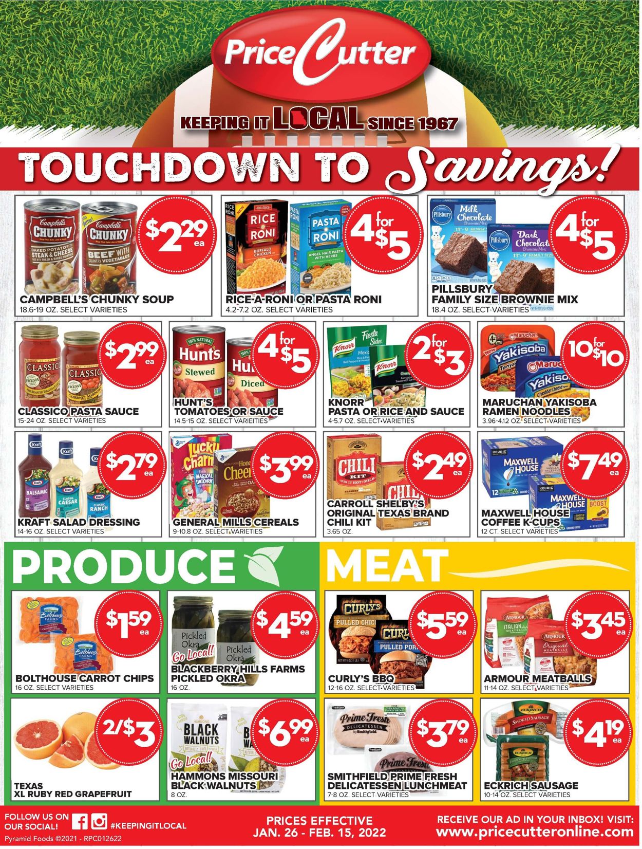 Price Cutter Weekly Ad Circular - valid 01/26-02/15/2022