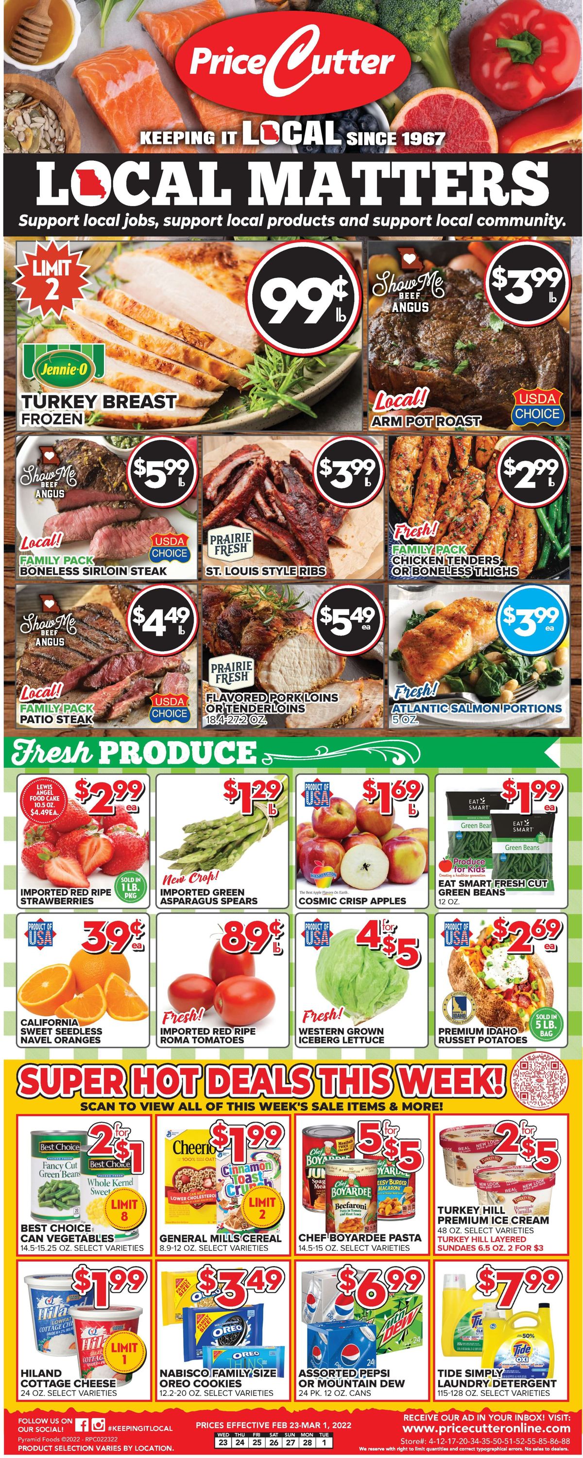 Price Cutter Weekly Ad Circular - valid 02/23-03/01/2022