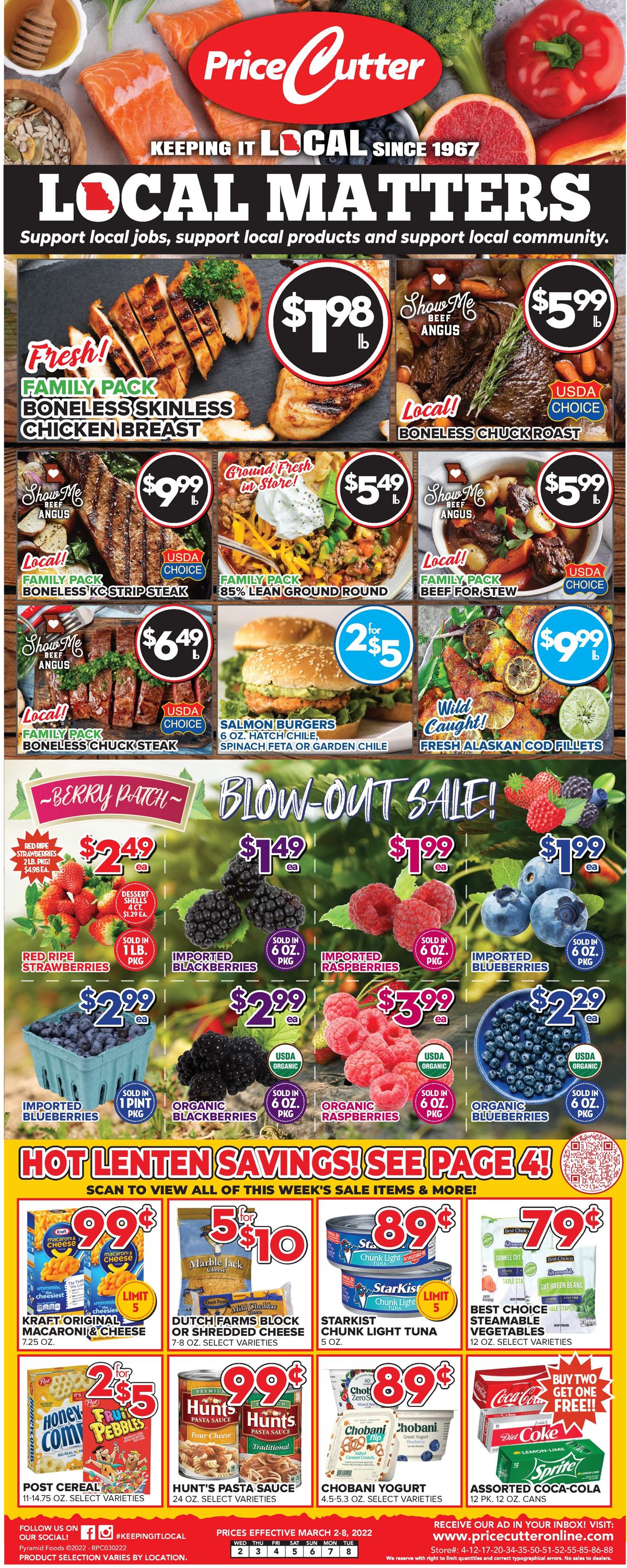 Price Cutter Weekly Ad Circular - valid 03/02-03/08/2022