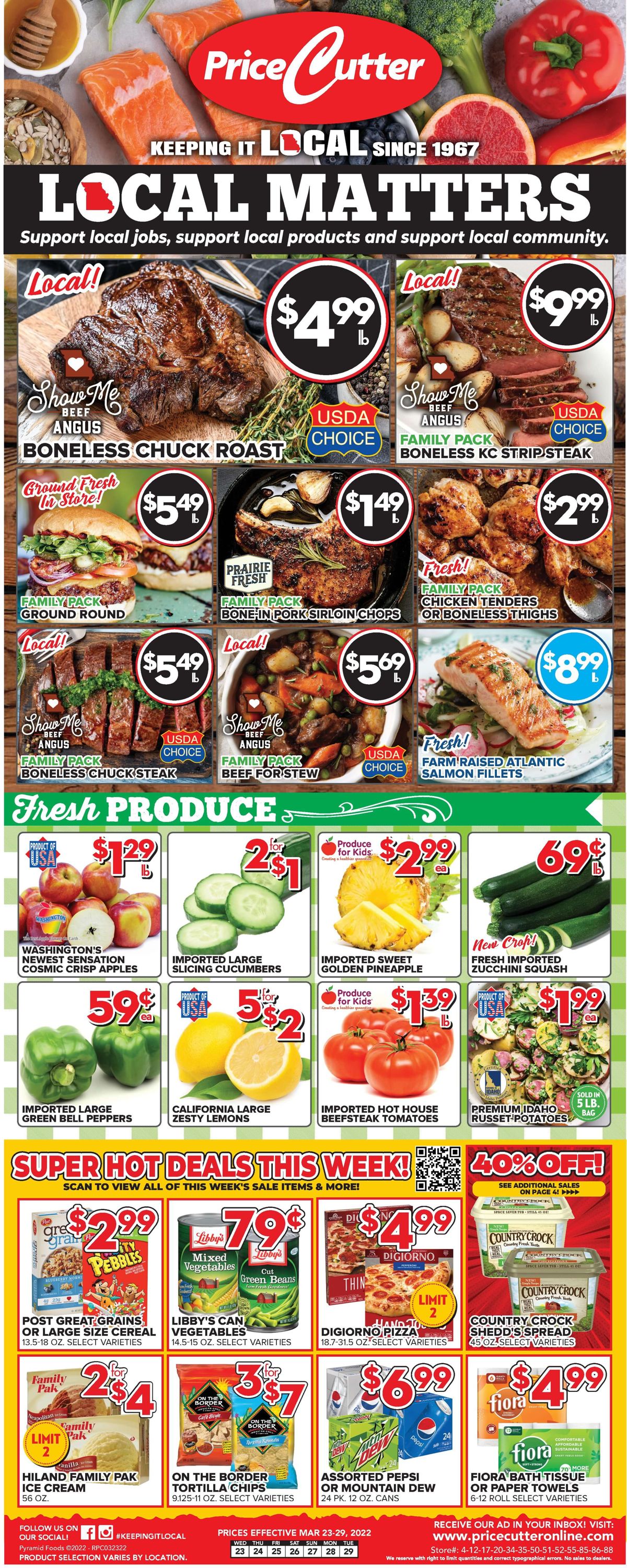 Price Cutter Weekly Ad Circular - valid 03/23-03/29/2022