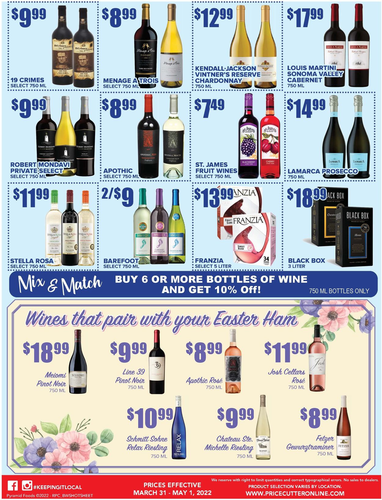 Price Cutter Weekly Ad Circular - valid 03/31-05/01/2022 (Page 2)
