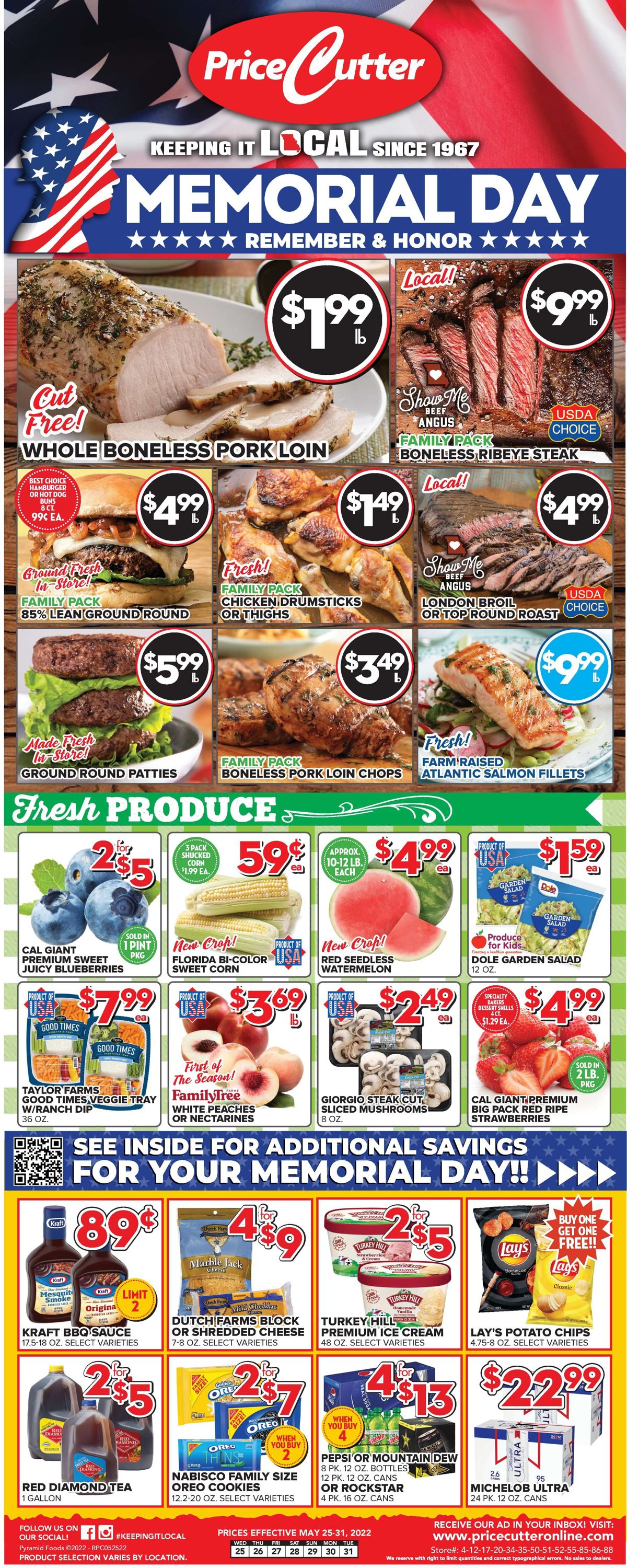 Price Cutter Weekly Ad Circular - valid 05/25-05/31/2022