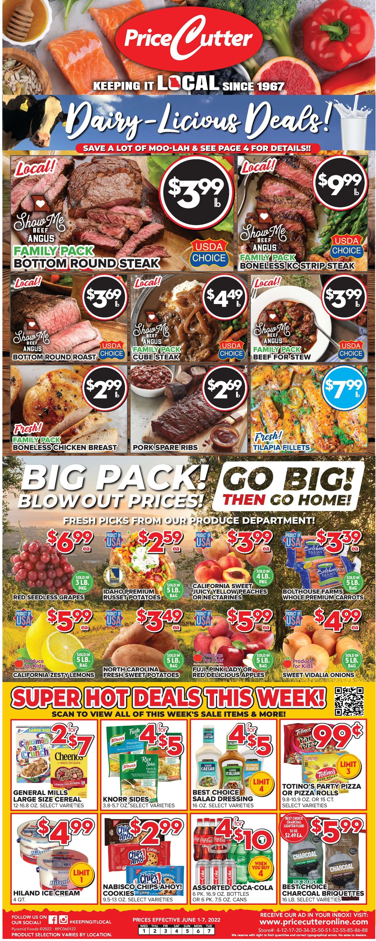 Price Cutter Weekly Ad Circular - valid 06/01-06/07/2022