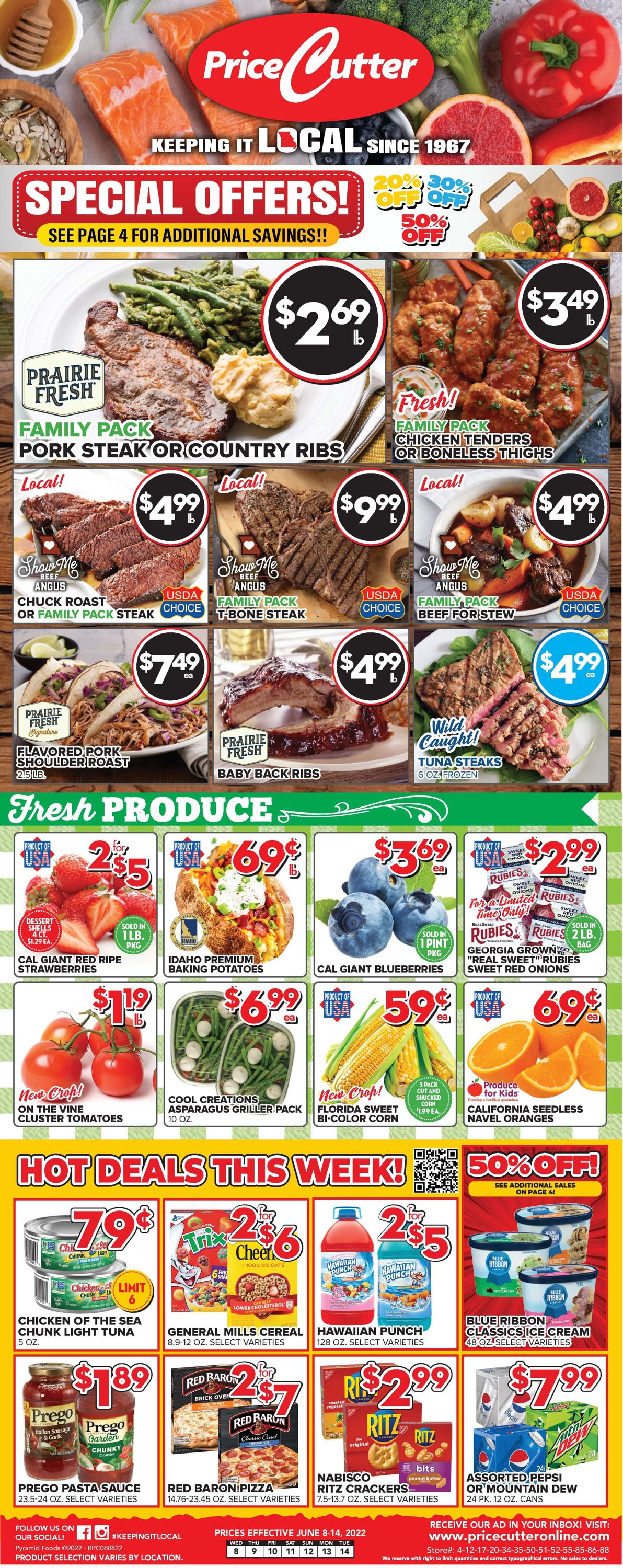 Price Cutter Weekly Ad Circular - valid 06/08-06/14/2022