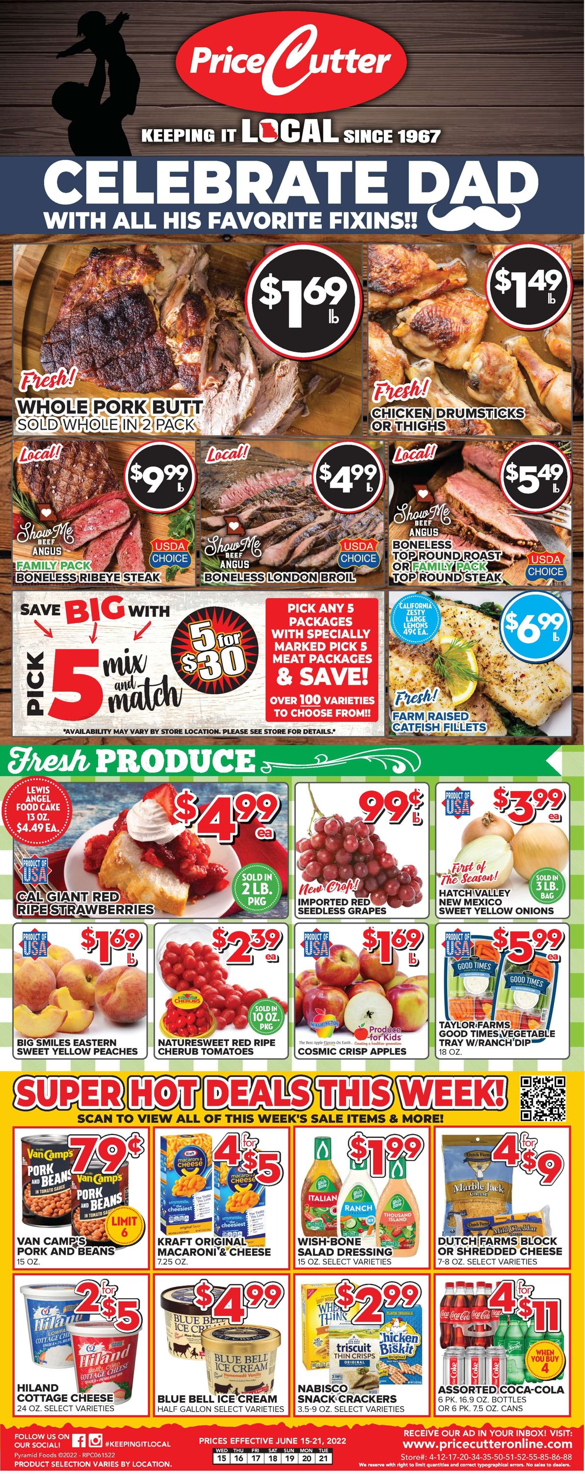 Price Cutter Weekly Ad Circular - valid 06/15-06/21/2022