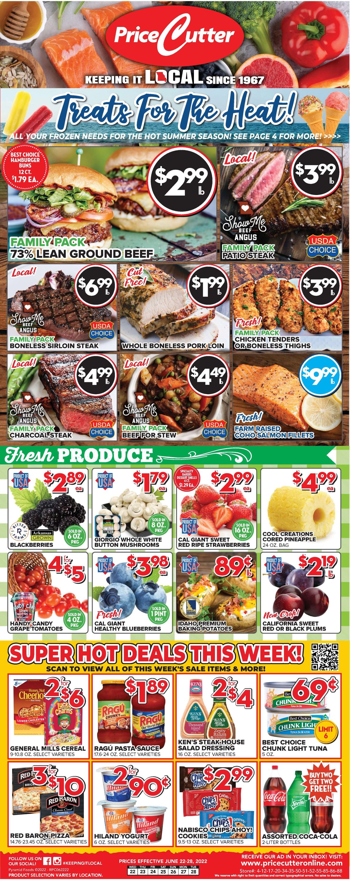 Price Cutter Weekly Ad Circular - valid 06/22-06/28/2022