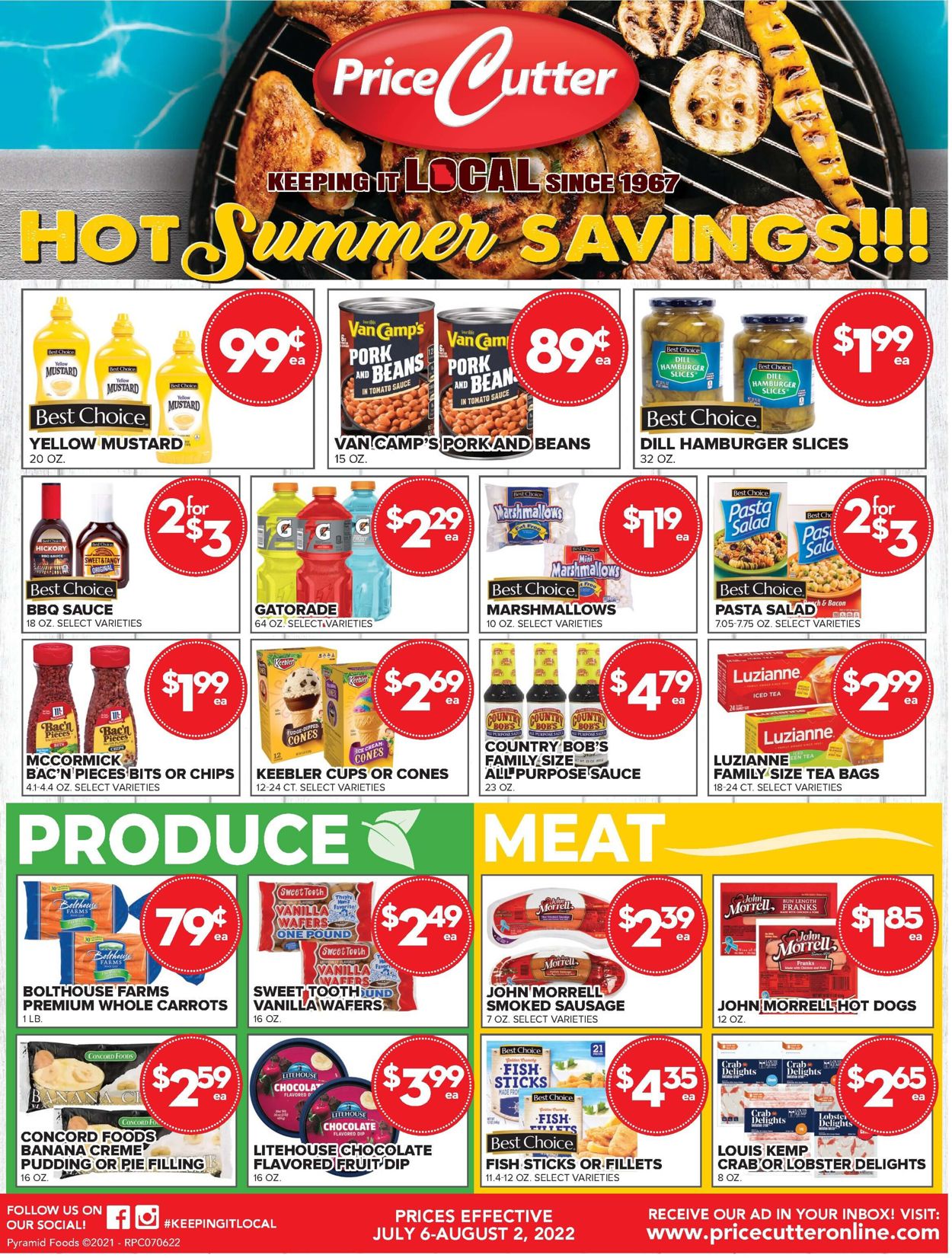 Price Cutter Weekly Ad Circular - valid 07/06-08/02/2022